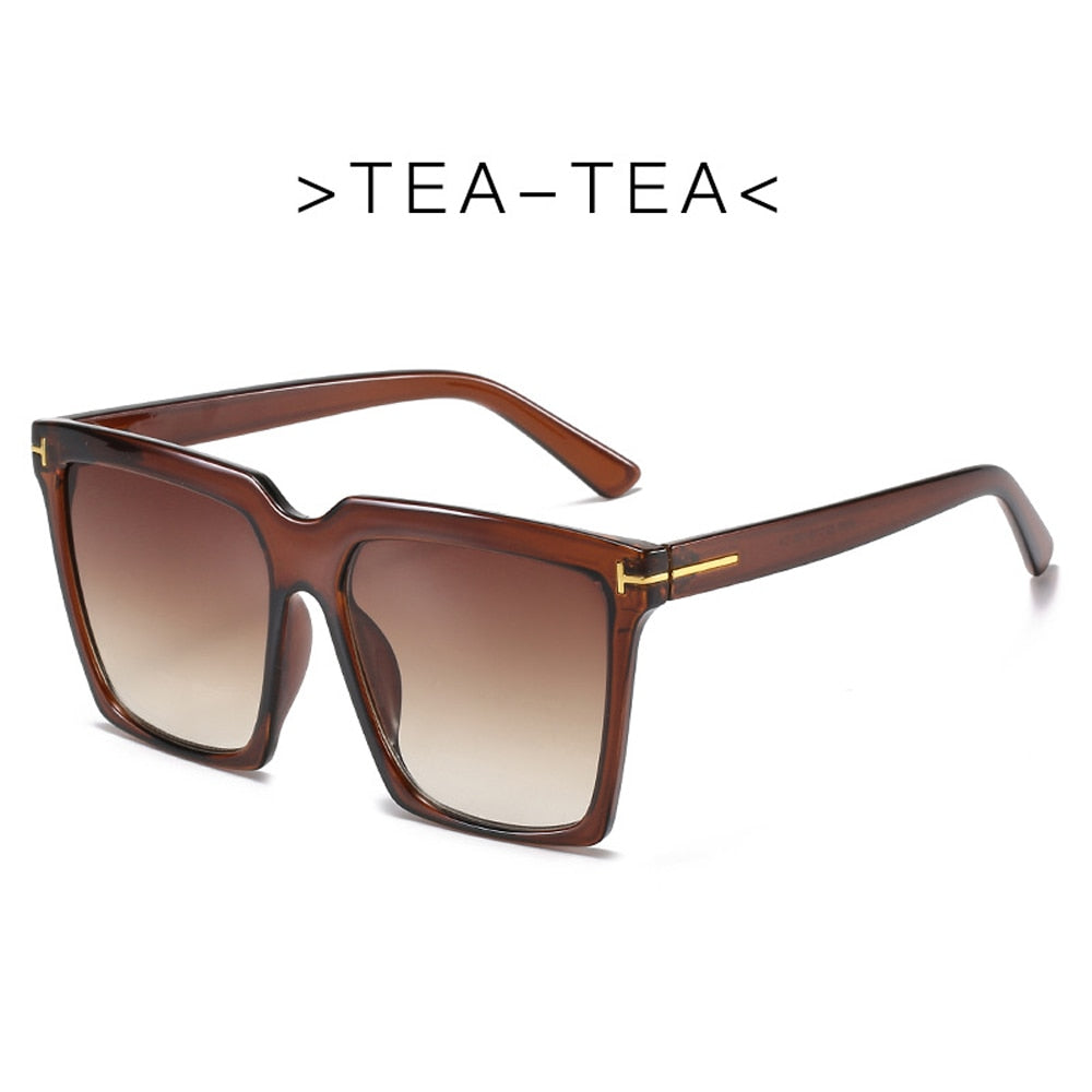 MUSELIFE Fashion Square Women's Cat Eye Sunglasses