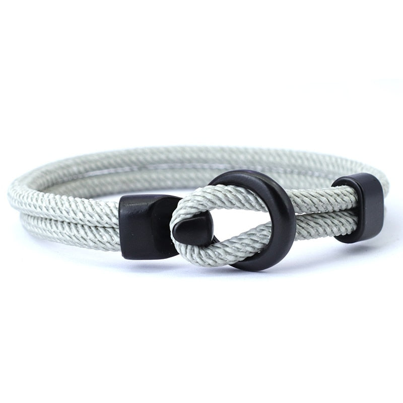 Fashion Rope Bracelet Men Double Layer