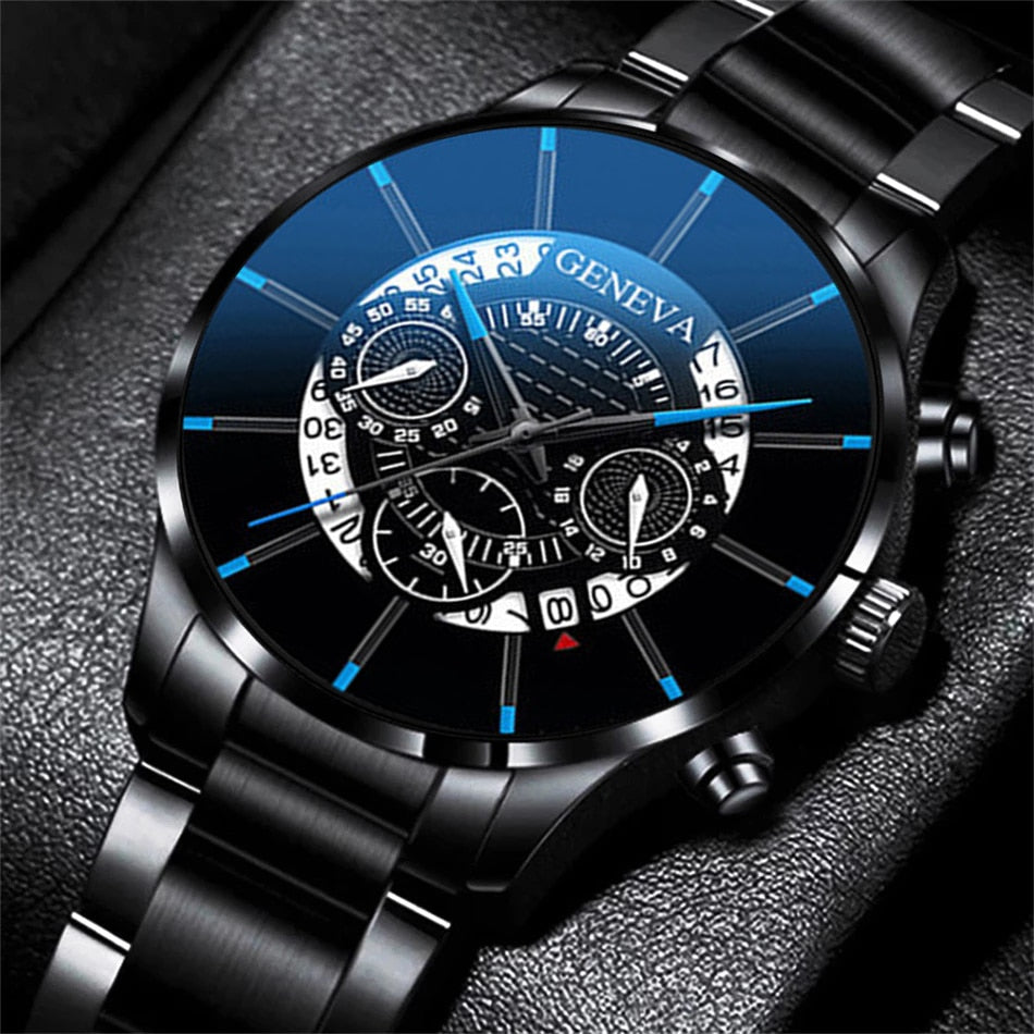 Stainless Steel Quartz Luxury Wrist Watch