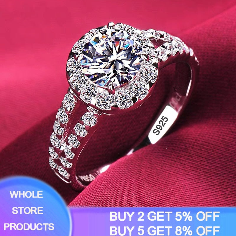 Gold Color Tibetan Silver Round 8mm 2ct Cubic Zircon Ring