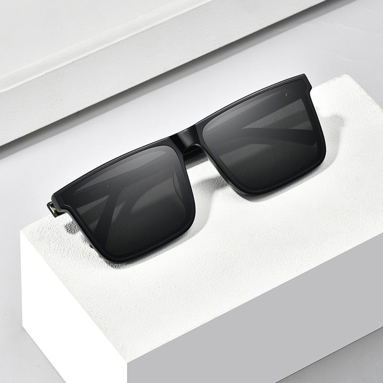 Anti-UV Sunglasses Concave Shape Long Frame Sunglasses