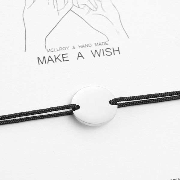 Personalized Stainless Steel rope bracelet