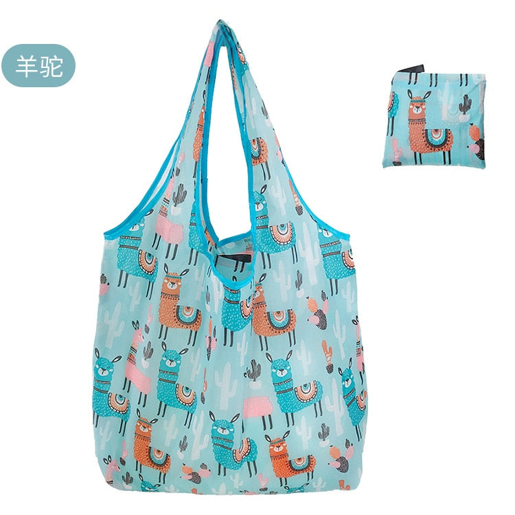 Fashion Printing Foldable Eco-Friendly Large-capacity Shopping Bag