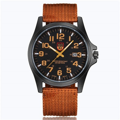 SOKI Sports Masculino Quartz Military Watch