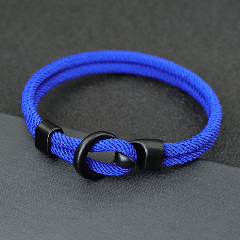 Fashion Rope Bracelet Men Double Layer
