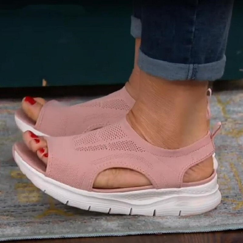 Slip-On Light Casual Shallow Platform Sandals