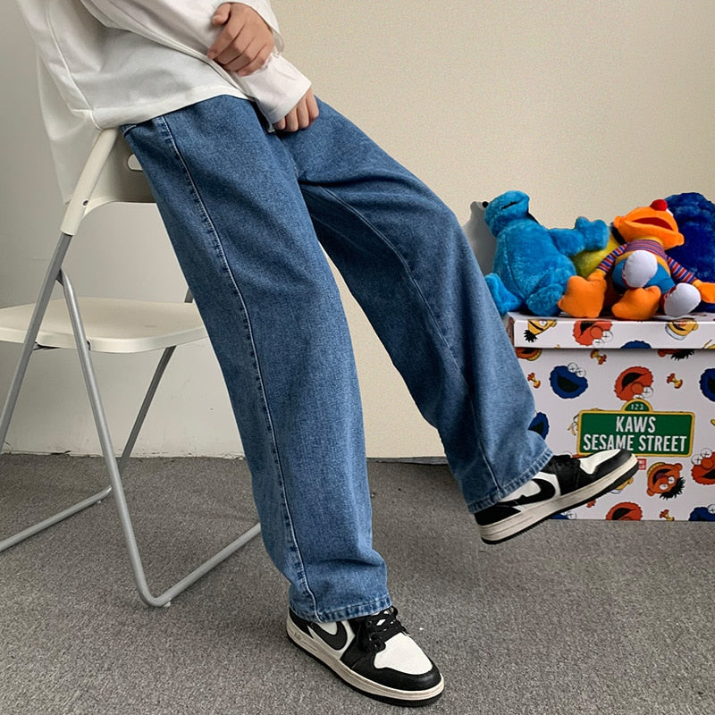 Streetwear Baggy Jeans Loose Straight Wide Leg Pant