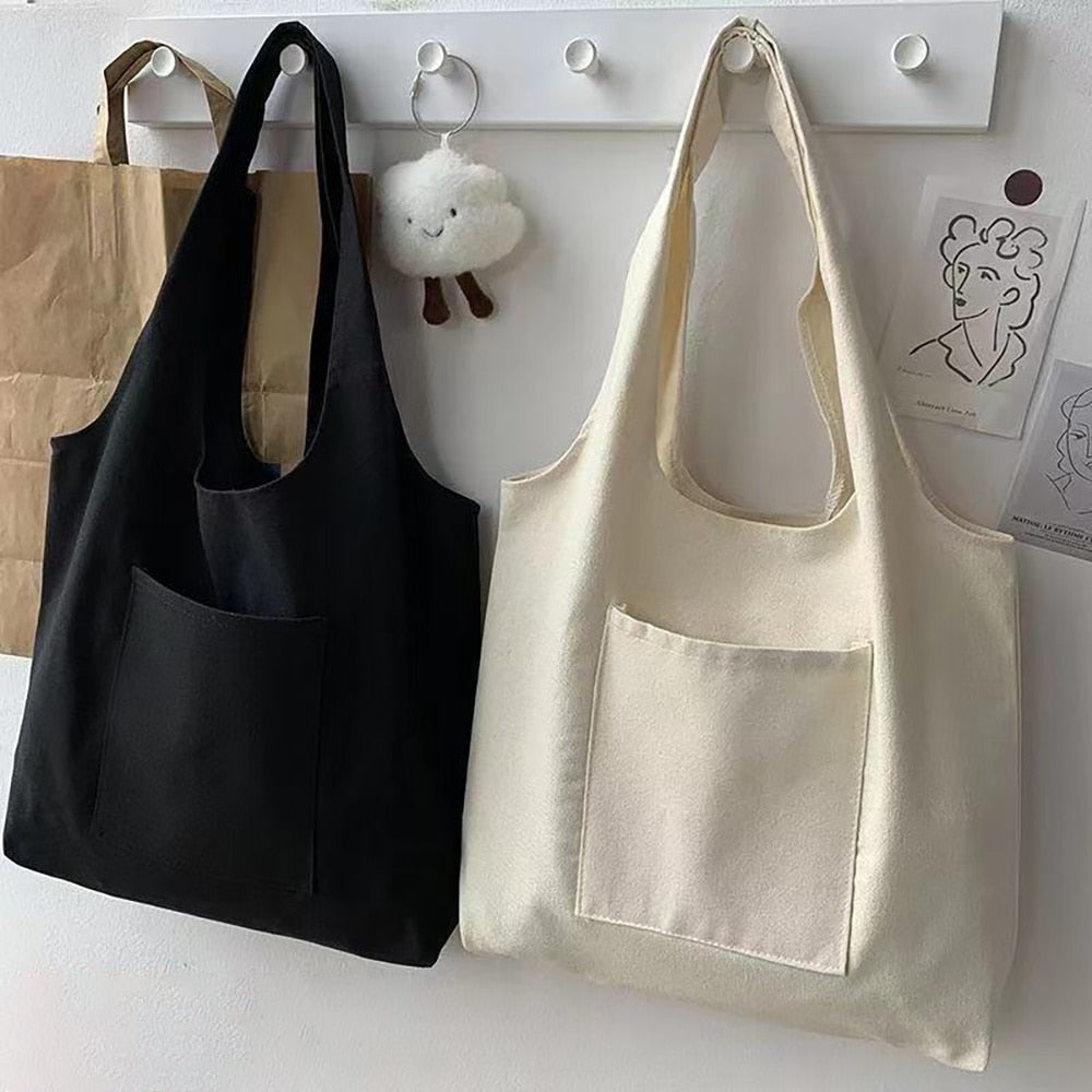 Fashion Women Canvas Foldable Reusable Eco Bags