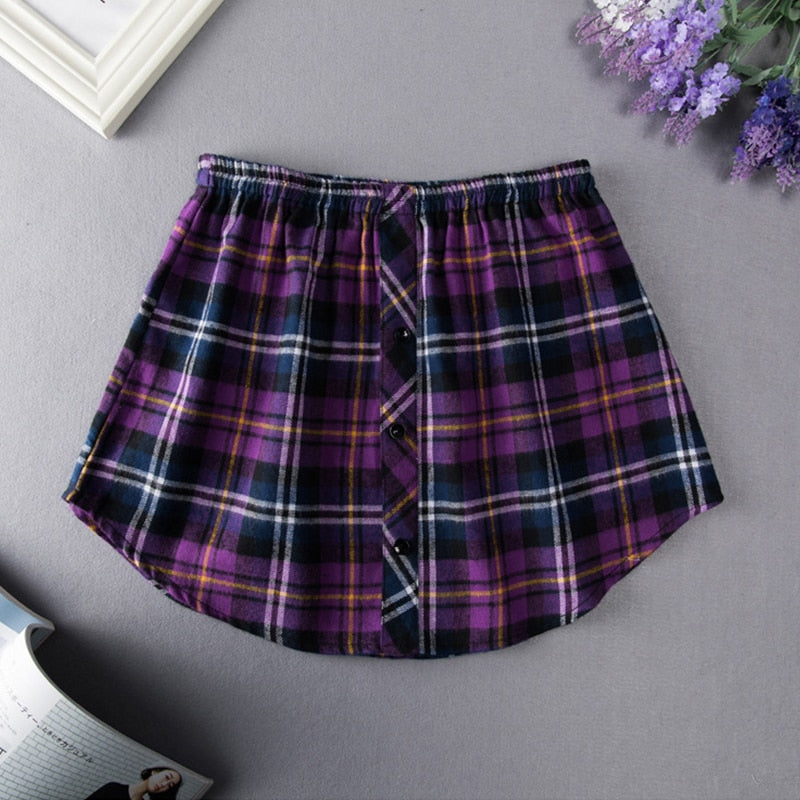 Women Shirt Extenders Adjustable Fake Skirts