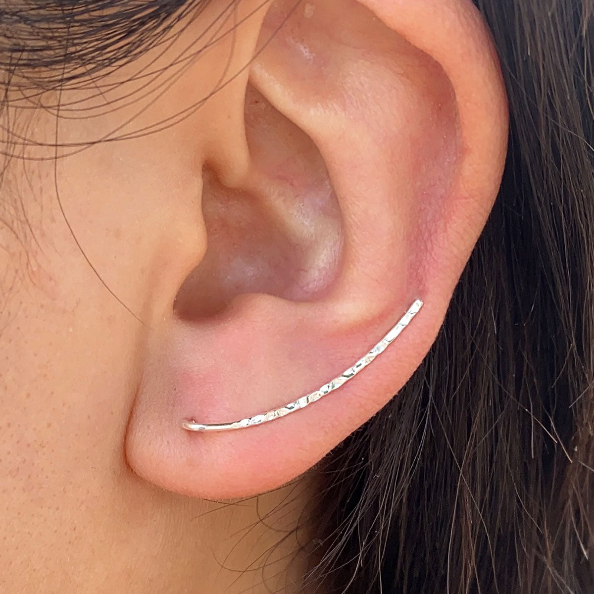 Punk Fashion Arc Shape Charm Stud Earring For Women Men Simple line Ear Climbers Earings Party Wedding Jewelry Pendientes bijoux