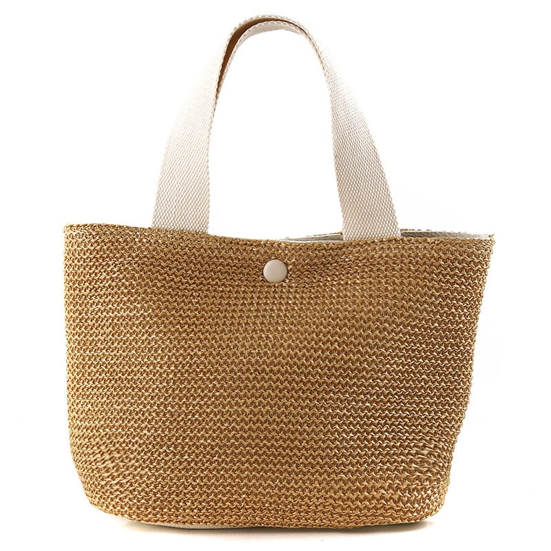 Elegant Ladies Straw Woven Handbag Women