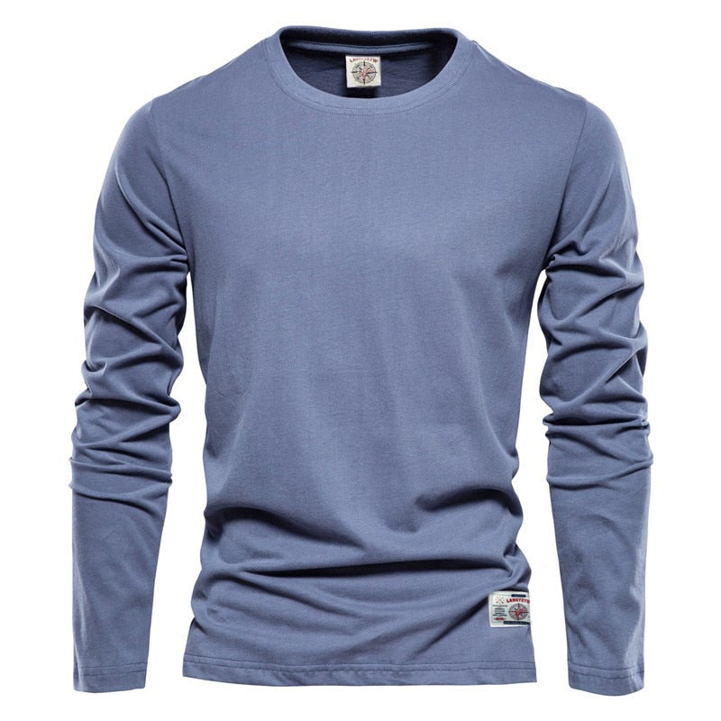 100% Cotton Long Sleeve T shirt For Men