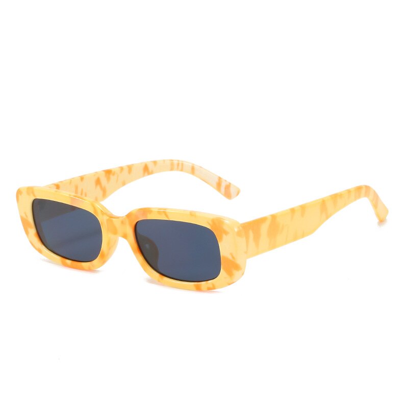 Emosnia Women Man Fashion Small Rectangle Candy Shades Sunglasses