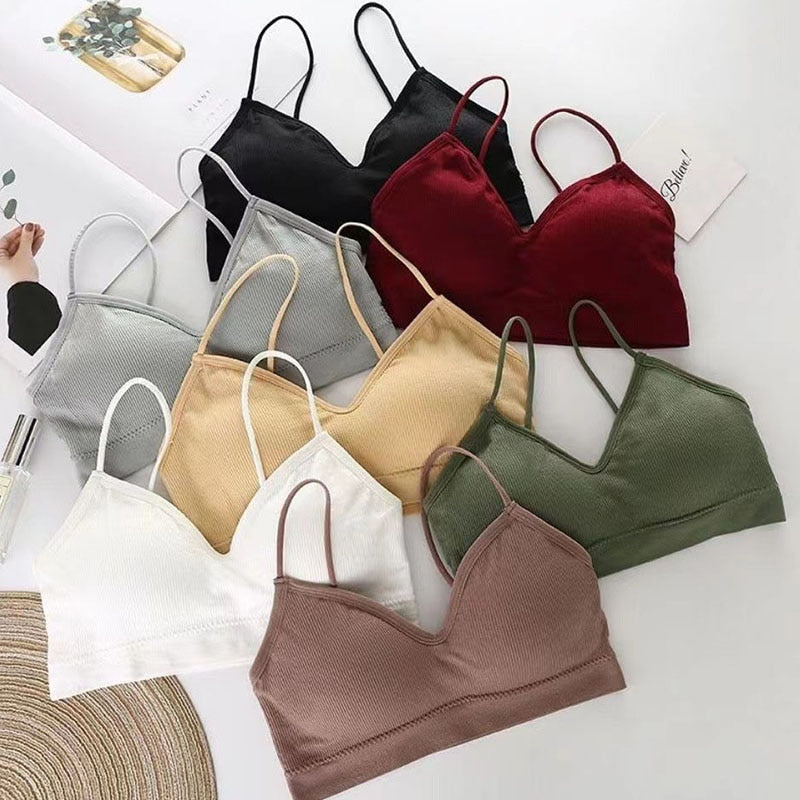 Top Women's tube top Sports bras for women gym Fast Dry Elastic Padded Gym Running bra Fitness Yoga Sport breathable Tops