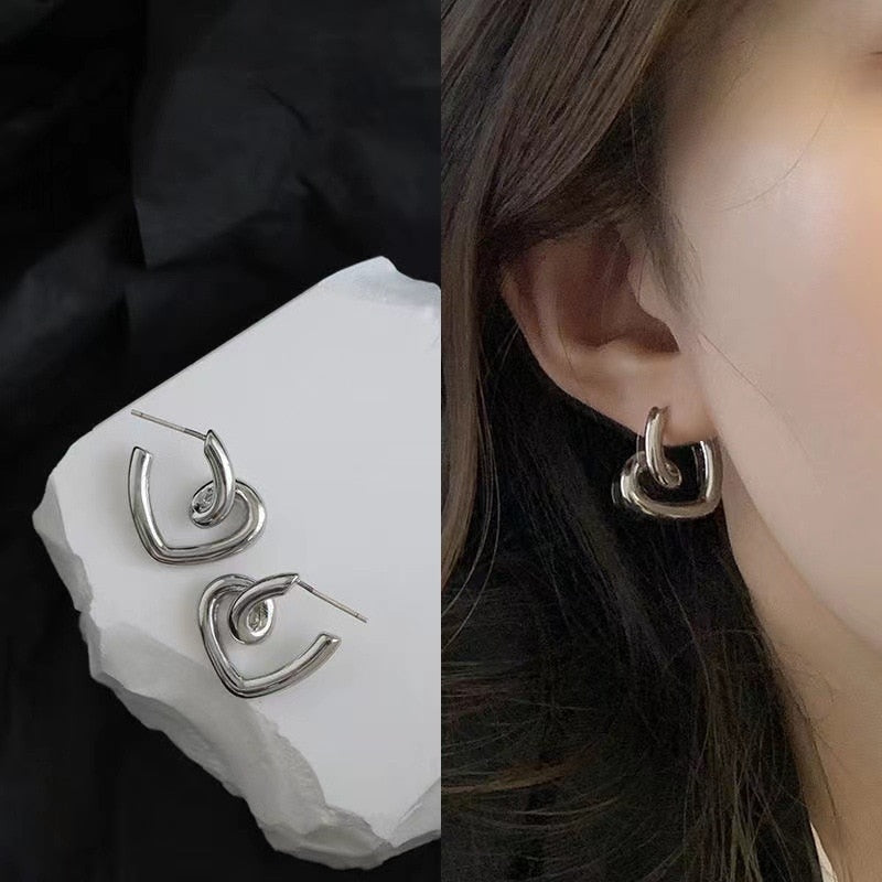 Cute Flocking Rabbit Ear Studs