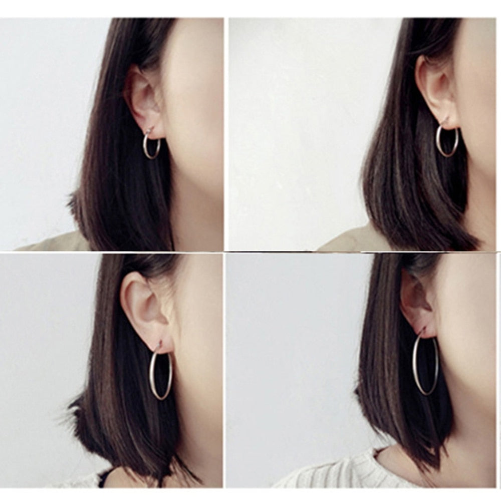 Big Circle Women Hoop Earrings