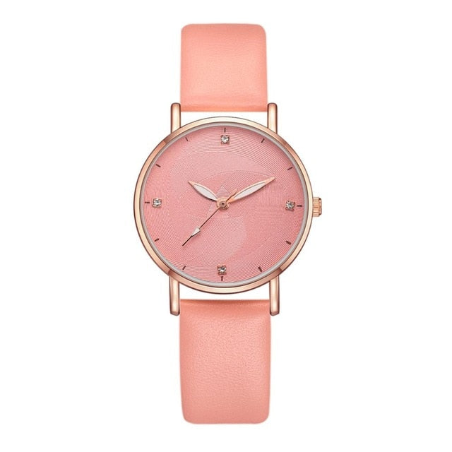 Quartz Wrist Casual Leather Watch - Shopeasywear
