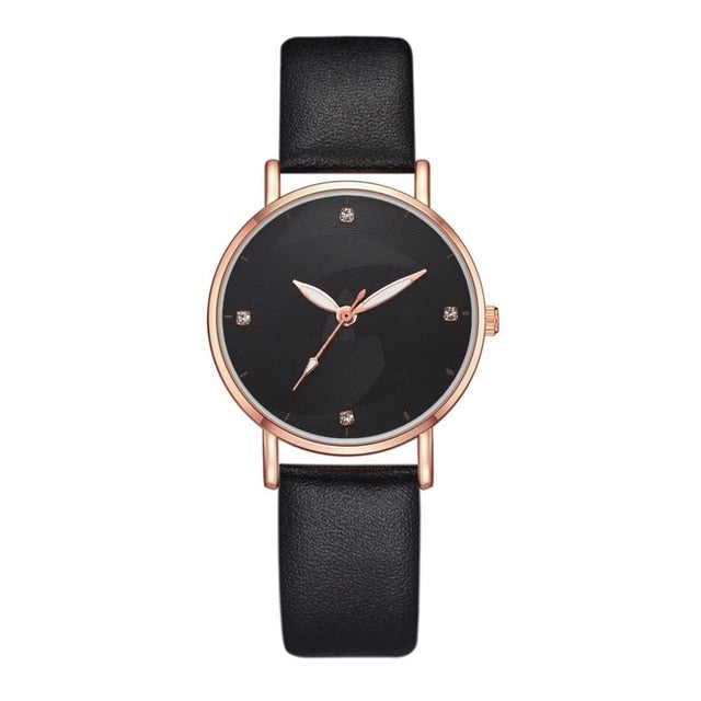 Quartz Wrist Casual Leather Watch - Shopeasywear