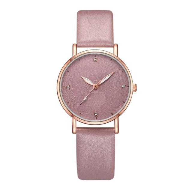 Quartz Wrist Casual Leather Watch - Shopeasywear