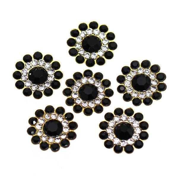 20Pcs Flower Crystal Rhinestones