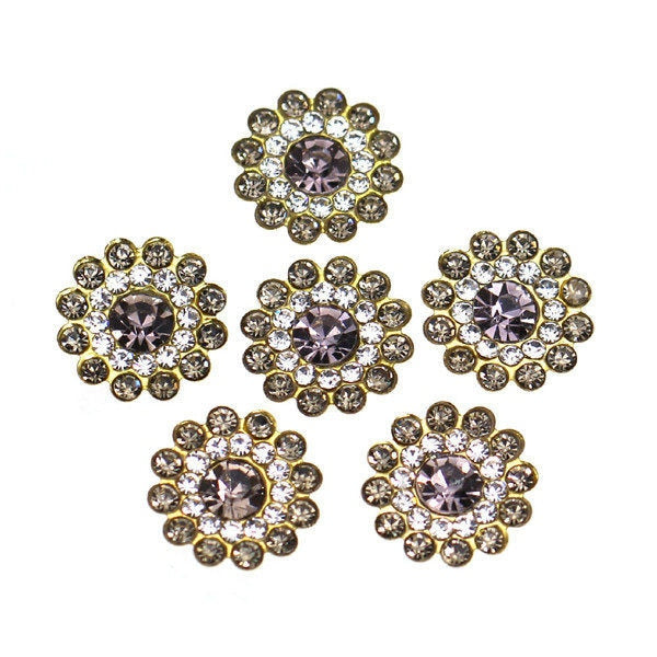 20Pcs Flower Crystal Rhinestones