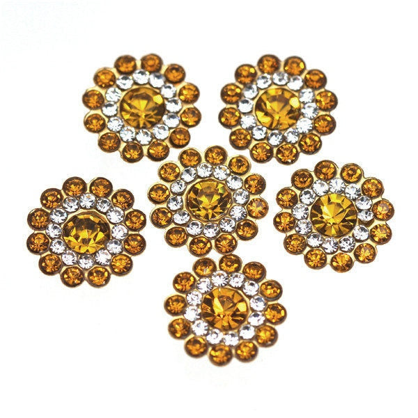 20Pcs Flower Crystal Rhinestones
