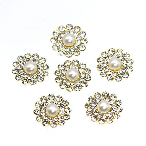 20Pcs Flower Crystal Rhinestones