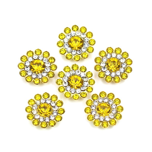 20Pcs Flower Crystal Rhinestones