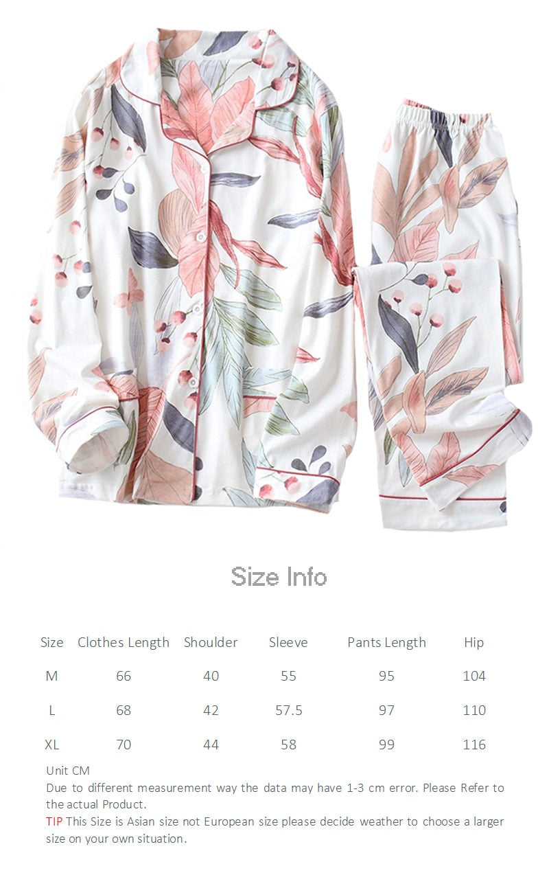 Autumn New Ladies Pajamas Set