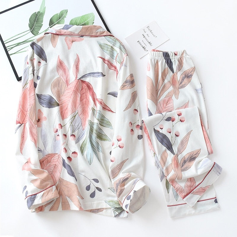 Autumn New Ladies Pajamas Set