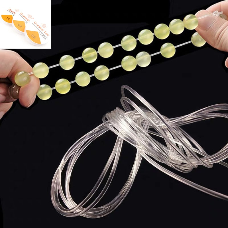 Transparent Elastic Crystal Beading Cord String