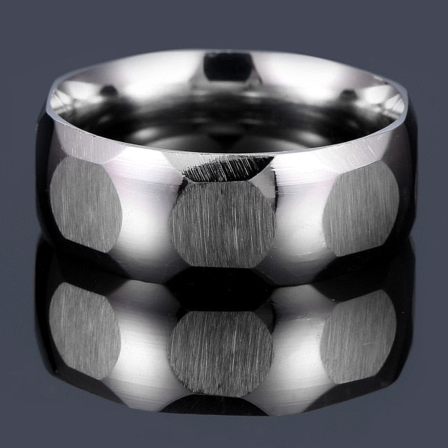 Stainless Steel Thin Blue Line Ring - Shopeasywear