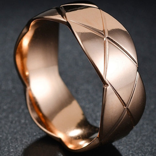 Stainless Steel Thin Blue Line Ring - Shopeasywear