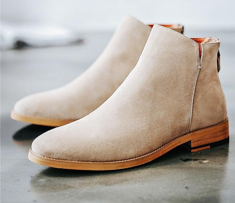 Basic Sand Color Men Boots