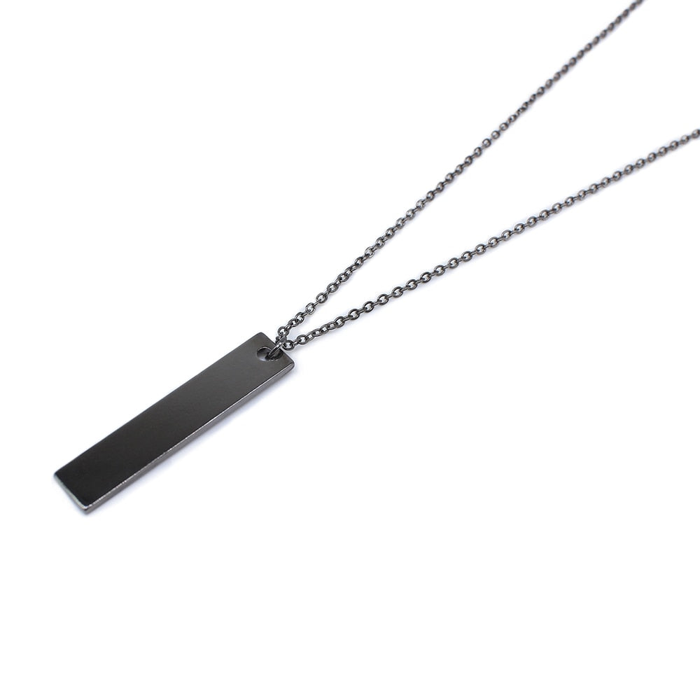 Black Long Necklace For Men