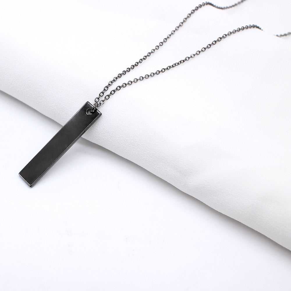 Black Long Necklace For Men
