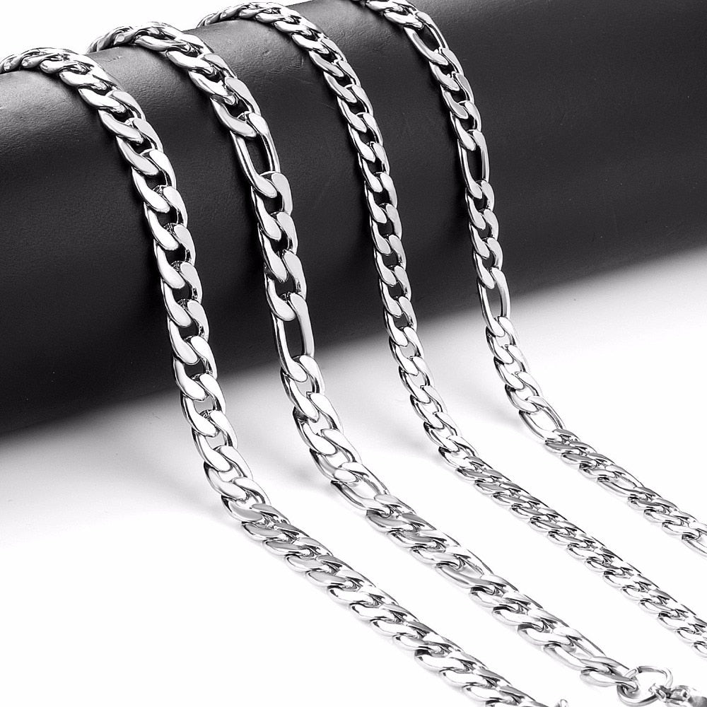 Silver-color Chain Necklace For Men - Shopeasywear