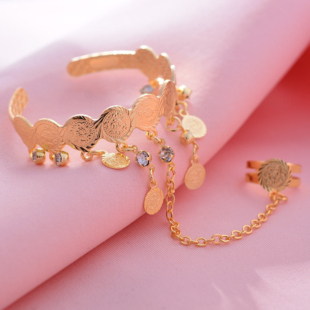 Kids/Baby/Girls Coin Bracelet Bangles - Shopeasywear