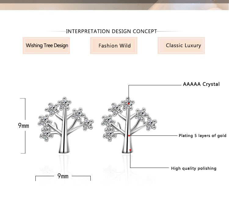 Silver Luxury Jewelry Ear Rings For Women - Shopeasywear