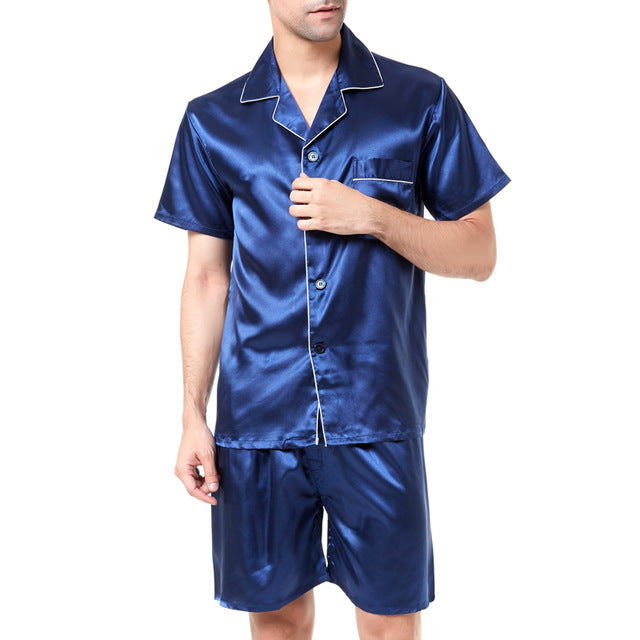 Silk Pajamas Shorts For Men