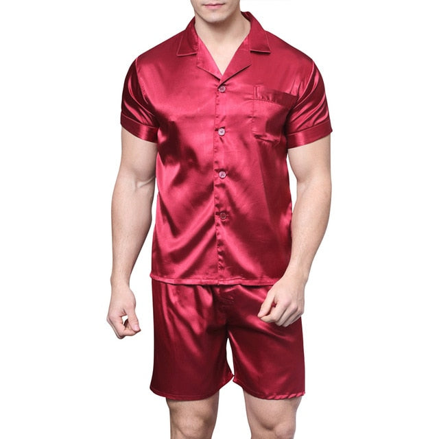 Silk Pajamas Shorts For Men