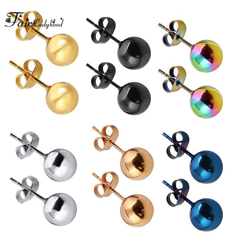 Color Ball Stud Earrings - Shopeasywear