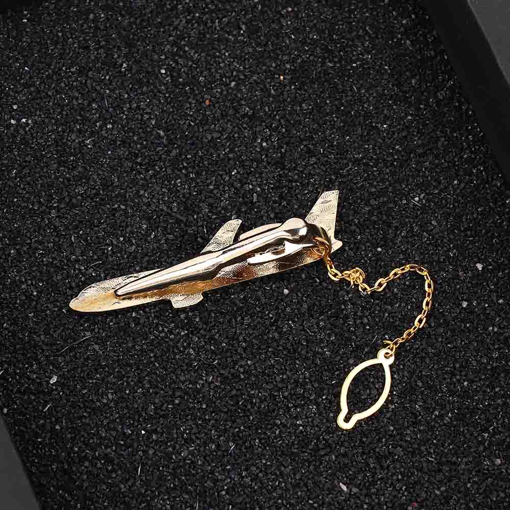 Airplane Shape Men Tie Clip - Shopeasywear