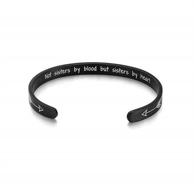 “Not Sisters by Blood But Sisters by Heart” Friendship Bracelet - Shopeasywear