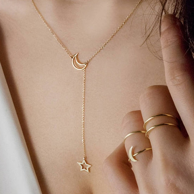 Tiny Heart Star Necklace - Jeglowstore