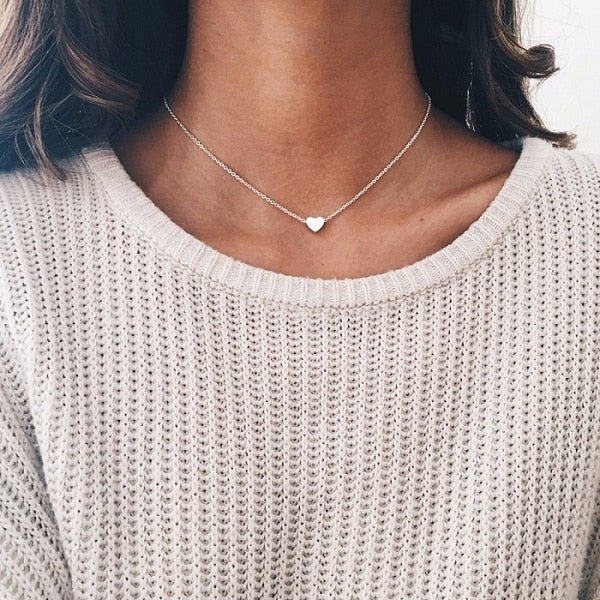 Tiny Heart Star Necklace - Jeglowstore