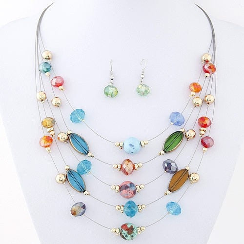 Choker Gem Crystal Necklace - Shopeasywear