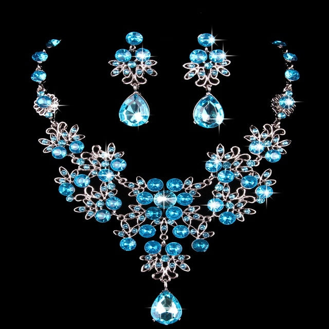 Water Drop Wedding Jewelry Sets