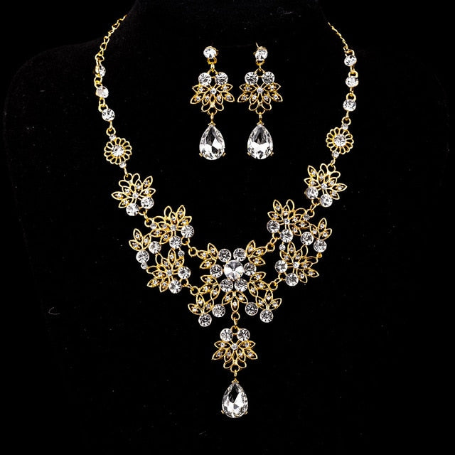 Water Drop Wedding Jewelry Sets