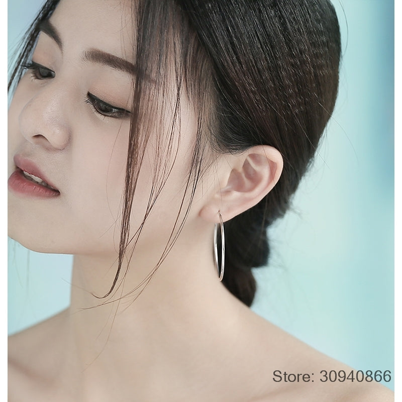 Silver Hoop Earring For Women - Shopeasywear